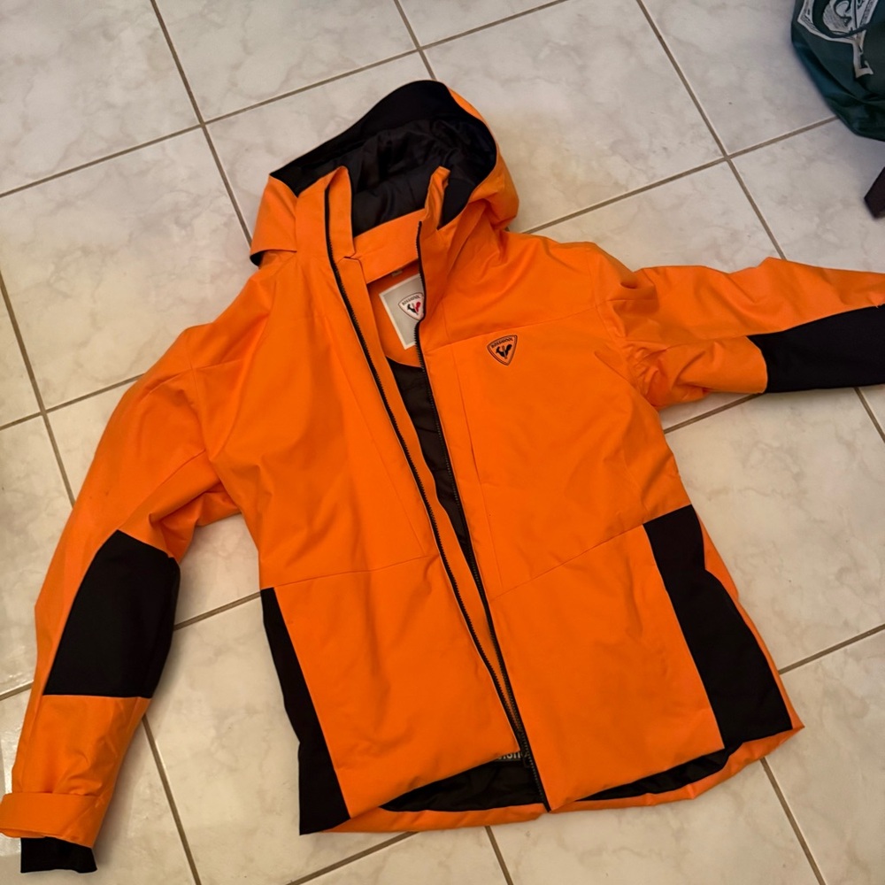 Rossignol Orange and Black Ski Jacket